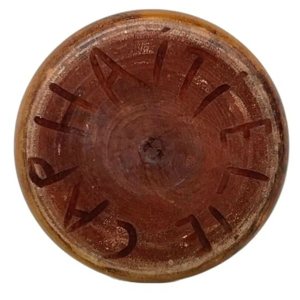 Hand Carved Wood Vase 8